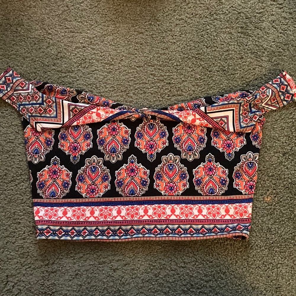 Off the shoulder crop top